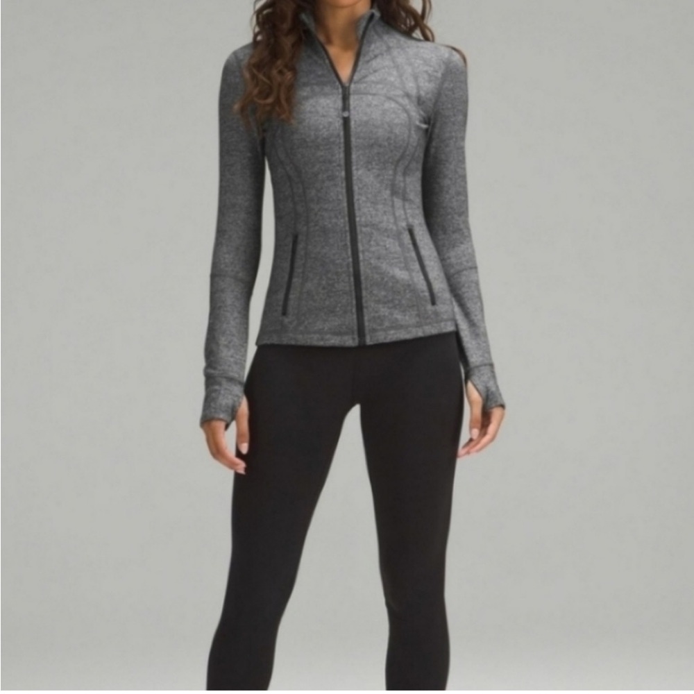Lululemon | Define Jacket | Luon Variegated Knit Black Heathered Black